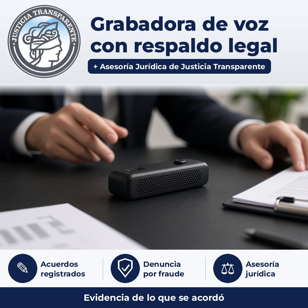 Justicia Transparente - dispositivo con respaldo legal