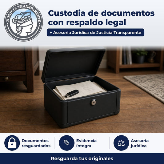Justicia Transparente - dispositivo con respaldo legal