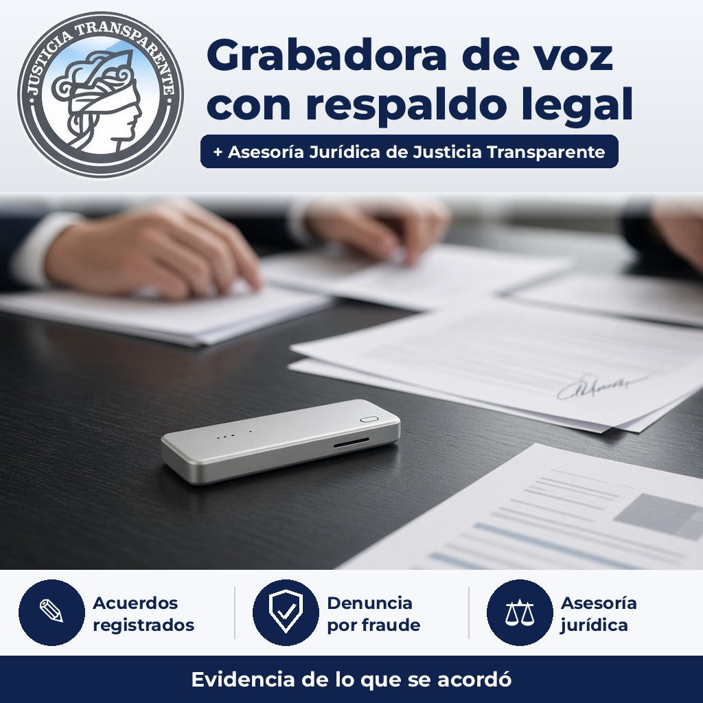 Justicia Transparente - dispositivo con respaldo legal